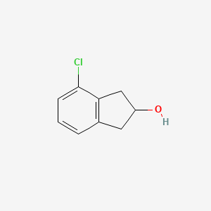 molecular formula C9H9ClO B13622361 4-chloro-2,3-dihydro-1H-inden-2-ol 