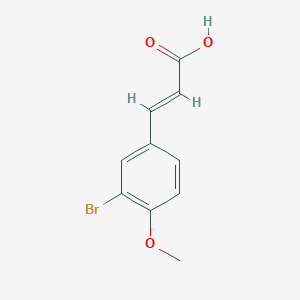 molecular formula C10H9BrO3 B136224 3-Bromo-4-methoxycinnamic acid CAS No. 151539-49-0