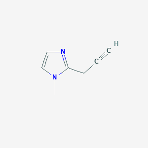 molecular formula C7H8N2 B13622408 1-methyl-2-(prop-2-yn-1-yl)-1H-imidazole 