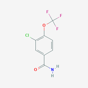 molecular formula C8H5ClF3NO2 B1362246 3-Chloro-4-(trifluoromethoxy)benzamide CAS No. 40251-61-4