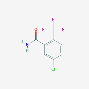 molecular formula C8H5ClF3NO B1362248 5-Chloro-2-(trifluoromethyl)benzamide CAS No. 654-94-4