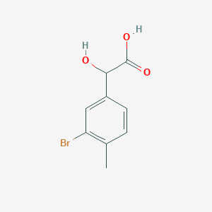 molecular formula C9H9BrO3 B13622495 3-Bromo-4-methylmandelic acid CAS No. 1261726-45-7