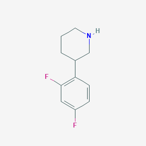 molecular formula C11H13F2N B13622530 3-(2,4-Difluorophenyl)piperidine CAS No. 1044768-67-3
