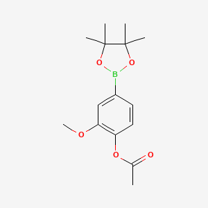 2-Methoxy-4-(4,4,5,5-tetramethyl-1,3,2-dioxaborolan-2-yl)phenyl acetate