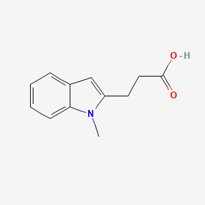molecular formula C12H13NO2 B13622558 3-(1-methyl-1H-indol-2-yl)propanoic acid 