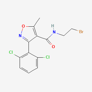 N4-(2-Bromoethyl)-3-(2,6-dichlorophenyl)-5-methylisoxazole-4-carboxamide