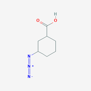 molecular formula C7H11N3O2 B13622579 3-Azidocyclohexane-1-carboxylic acid 