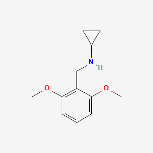 molecular formula C12H17NO2 B13622592 n-(2,6-Dimethoxybenzyl)cyclopropanamine 