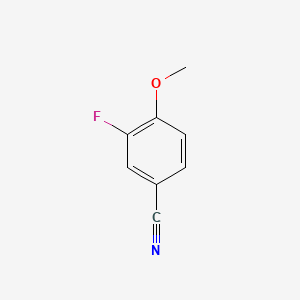 molecular formula C8H6FNO B1362260 3-Fluoro-4-methoxybenzonitrile CAS No. 331-62-4
