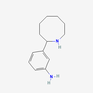 molecular formula C13H20N2 B13622610 3-(Azocan-2-yl)aniline 