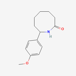 molecular formula C14H19NO2 B13622689 8-(4-Methoxyphenyl)azocan-2-one 
