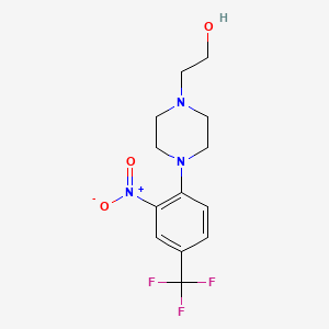 2-[4-[2-Nitro-4-(trifluoromethyl)phenyl]piperazino]-1-ethanol