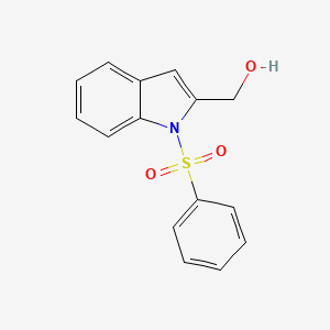 molecular formula C15H13NO3S B1362283 [1-(Phenylsulfonyl)-1H-indol-2-yl]methanol CAS No. 73282-11-8