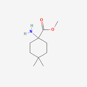 molecular formula C10H19NO2 B13622859 Methyl 1-amino-4,4-dimethylcyclohexane-1-carboxylate CAS No. 752965-90-5