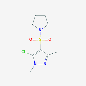 5-Chloro-1,3-dimethyl-4-(tetrahydro-1H-pyrrol-1-ylsulphonyl)-1H-pyrazole