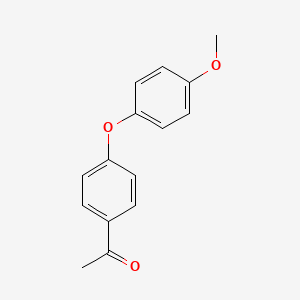 molecular formula C15H14O3 B1362297 1-[4-(4-Methoxyphenoxy)phenyl]ethan-1-one CAS No. 54916-28-8