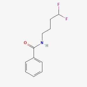 molecular formula C11H13F2NO B13623002 N-(4,4-difluorobutyl)benzamide 