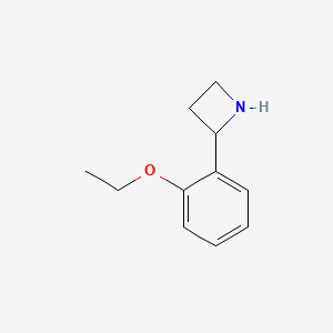 molecular formula C11H15NO B13623053 2-(2-Ethoxyphenyl)azetidine 