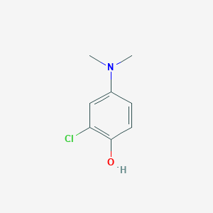 molecular formula C8H10ClNO B13623101 2-Chloro-4-(dimethylamino)phenol 