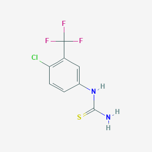 molecular formula C8H6ClF3N2S B1362311 1-(4-Chloro-3-(trifluoromethyl)phenyl)thiourea CAS No. 207919-03-7