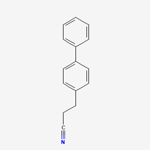 molecular formula C15H13N B13623145 p-Phenylhydrocinnamonitrile 