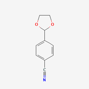 molecular formula C10H9NO2 B1362315 4-(1,3-二氧戊环-2-基)苯甲腈 CAS No. 66739-89-7