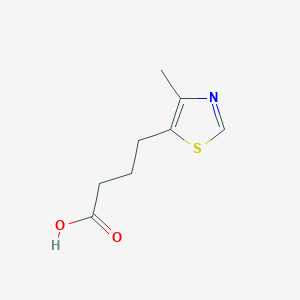 molecular formula C8H11NO2S B13623226 4-(4-Methyl-1,3-thiazol-5-yl)butanoic acid 