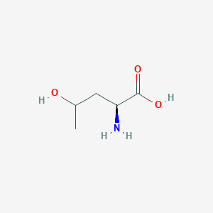 molecular formula C5H11NO3 B13623257 (2S)-2-amino-4-hydroxypentanoic acid 