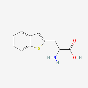 molecular formula C11H11NO2S B13623265 2-Amino-3-(1-benzothiophen-2-yl)propanoic acid 