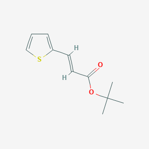molecular formula C11H14O2S B13623273 tert-butyl (2E)-3-(thiophen-2-yl)prop-2-enoate 