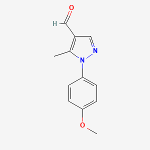 molecular formula C12H12N2O2 B1362331 1-(4-methoxyphenyl)-5-methyl-1H-pyrazole-4-carbaldehyde CAS No. 423768-44-9