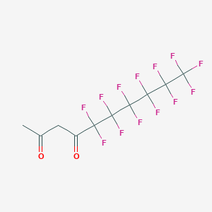 molecular formula C10H5F13O2 B1362343 (Perfluoroheptanoyl)acetone CAS No. 82822-26-2