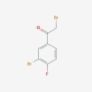 molecular formula C8H5Br2FO B1362351 2-Bromo-1-(3-bromo-4-fluorophenyl)ethanone CAS No. 435273-49-7