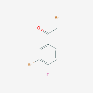 molecular formula C8H5Br2FO B1362351 2,3'-Dibromo-4'-fluoroacetophenone CAS No. 435273-49-7