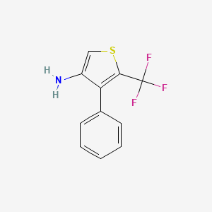 molecular formula C11H8F3NS B1362353 4-苯基-5-(三氟甲基)噻吩-3-胺 CAS No. 256427-77-7