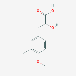 molecular formula C11H14O4 B13623554 2-Hydroxy-3-(4-methoxy-3-methylphenyl)propanoic acid 