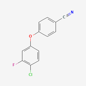 molecular formula C13H7ClFNO B1362356 4-(4-Chloro-3-fluorophenoxy)benzonitrile CAS No. 449778-68-1