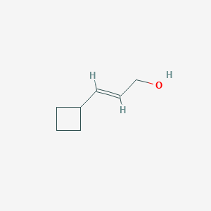 molecular formula C7H12O B13623585 3-Cyclobutylprop-2-en-1-ol CAS No. 409082-87-7