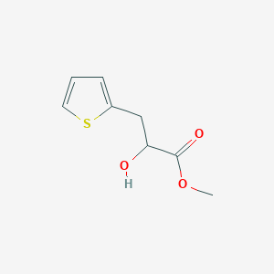 molecular formula C8H10O3S B13623601 Methyl 2-hydroxy-3-(thiophen-2-yl)propanoate 