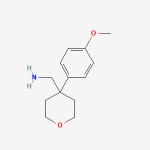 molecular formula C13H19NO2 B1362364 [4-(4-Methoxyphenyl)oxan-4-yl]methanamine CAS No. 440087-51-4