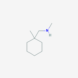 molecular formula C9H19N B13623653 n-Methyl-1-(1-methylcyclohexyl)methanamine 