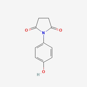 molecular formula C10H9NO3 B1362372 1-(4-Hydroxyphenyl)pyrrolidine-2,5-dione CAS No. 10187-21-0