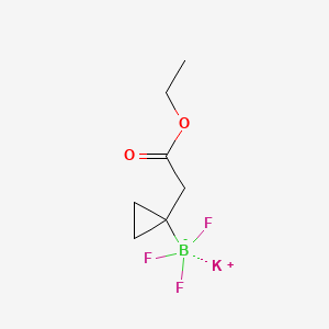 molecular formula C7H11BF3KO2 B13623738 Potassium (1-(2-ethoxy-2-oxoethyl)cyclopropyl)trifluoroborate 