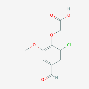 molecular formula C10H9ClO5 B1362378 (2-Chloro-4-formyl-6-methoxyphenoxy)acetic acid CAS No. 123022-07-1