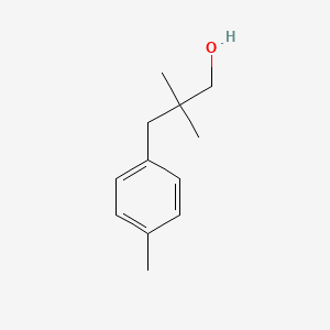 molecular formula C12H18O B13623814 2,2-Dimethyl-3-(4-methylphenyl)propan-1-ol CAS No. 22490-58-0