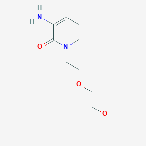 molecular formula C10H16N2O3 B13623829 3-Amino-1-(2-(2-methoxyethoxy)ethyl)pyridin-2(1h)-one 