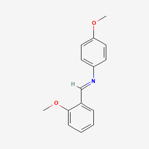 molecular formula C15H15NO2 B1362385 N-(2-Methoxybenzylidene)-P-anisidine 
