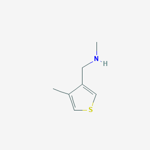 molecular formula C7H11NS B13623877 n-Methyl-1-(4-methylthiophen-3-yl)methanamine 