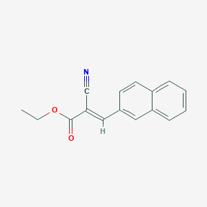 molecular formula C16H13NO2 B1362391 Ethyl 2-cyano-trans-3-(2-naphthyl)acrylate 