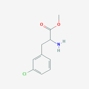 molecular formula C10H12ClNO2 B13623965 Methyl 2-amino-3-(3-chlorophenyl)propanoate 